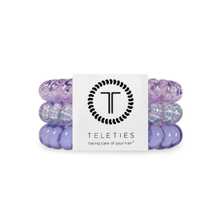 TELETIES - Spiral Hair Coils | Large | Lavender Mist