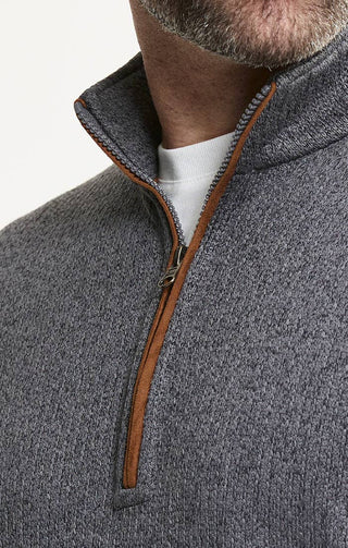 JACHS NY - Stretch Sweater Fleece Quarter Zip Pullover