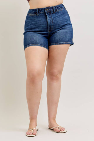 Judy Blue Jeans - HW T.C. Slim Short - PLUS