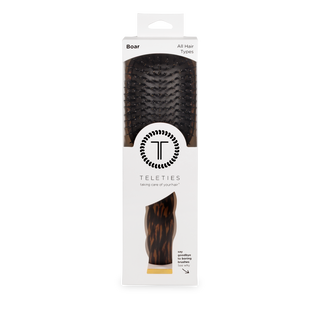TELETIES - Boar Bristle Hair Brush | Tortoise