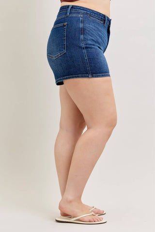 Judy Blue Jeans - HW T.C. Slim Short - PLUS