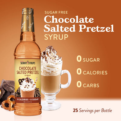Sugar Free Chocolate Salted Pretzel Syrup