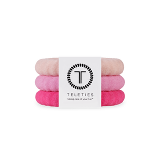 TELETIES Small Nylon Hair Ties for Textured Hair