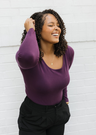 ELIETIAN - Reversible Long Sleeve - Curvy Fit - Spice