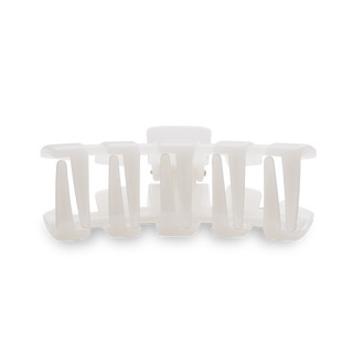 TELETIES - Classic Hair Clip | Small | Coconut White