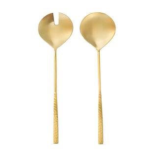 Godinger - Gold Flat Salad Servers