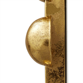 Round Iron Framed Wall Mirror – Gold Decor