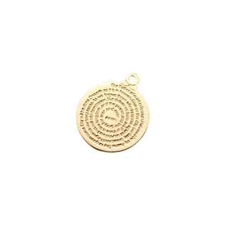 The Charm Bar Company - Gold Lord's Prayer Charm