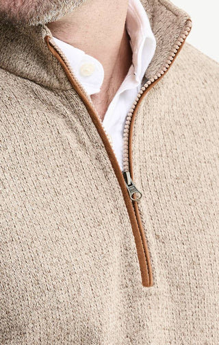 JACHS NY - Stretch Sweater Fleece Quarter Zip Pullover