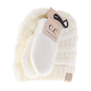 BABY Solid C.C Beanie with Mitten