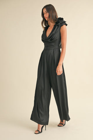 Cowl Neck Jumpsuit