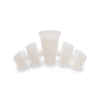 TELETIES - Classic Hair Clip | Medium | Coconut White