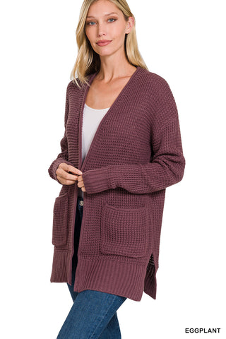 Waffle Knit Cardigan