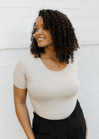 ELIETIAN - Short Sleeve Top - Curvy Fit - Just Believe Boutique