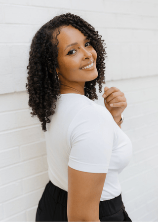 ELIETIAN - Short Sleeve Top - Curvy Fit - Just Believe Boutique