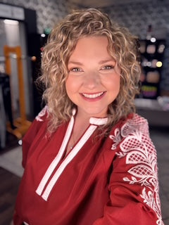 Burgundy Top with Embroidered Sleeve
