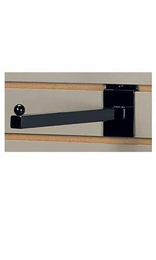 Store Supply Warehouse - 12" Black Straight Square Faceout For Slatwall