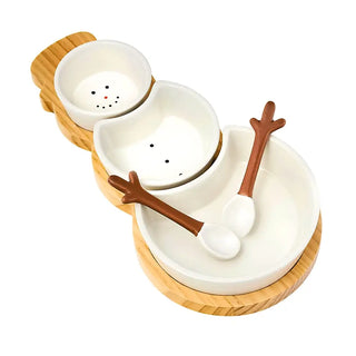 Godinger - Holiday Snowman Appetizer Server