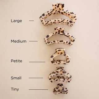 TELETIES - Open Blonde Tortoise | Petite | Hair Clip