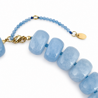 Chunky Resin & Natural Stone Bead Necklace