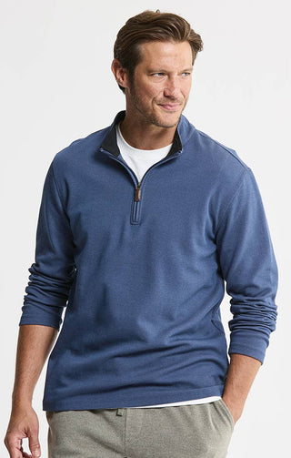 JACHS NY - Cotton Modal Blend Quarter Zip Pullover