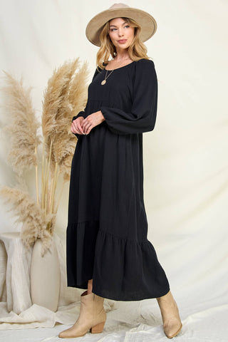 Cotton Gauze Ruffle Dress