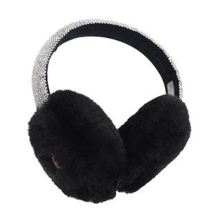 Faux Fur Rhineston Band Earmuff - Just Believe Boutique