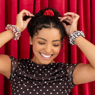 TELETIES - Mickey Mouse Small Silk Scrunchies