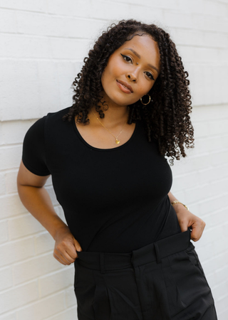 ELIETIAN - Short Sleeve Top - Curvy Fit
