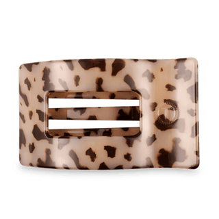 Flat Rectangle Hair Clip | Large | Blonde Tortoise - Just Believe Boutique