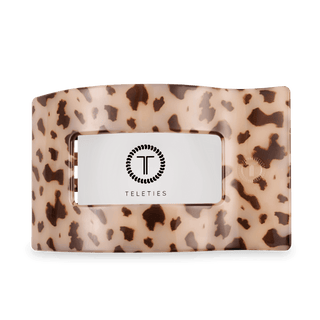 Flat Rectangle Hair Clip | Large | Blonde Tortoise - Just Believe Boutique