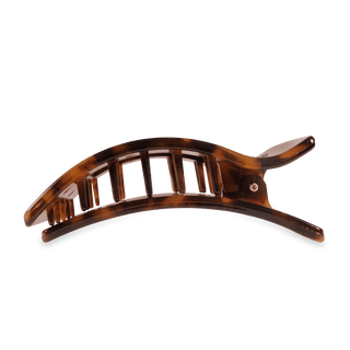 Flat Rectangle Hair Clip | Large | Tortoise - Just Believe Boutique