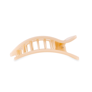 Flat Rectangle Hair Clip | Medium | Almond Beige - Just Believe Boutique