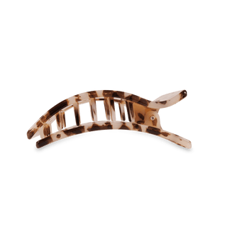 Flat Rectangle Hair Clip | Medium | Blonde Tortoise - Just Believe Boutique