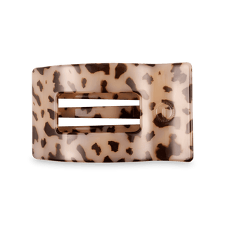 Flat Rectangle Hair Clip | Medium | Blonde Tortoise - Just Believe Boutique