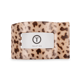 Flat Rectangle Hair Clip | Medium | Blonde Tortoise - Just Believe Boutique