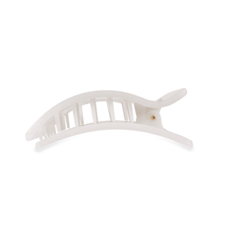 Flat Rectangle Hair Clip | Medium | Coconut White - Just Believe Boutique