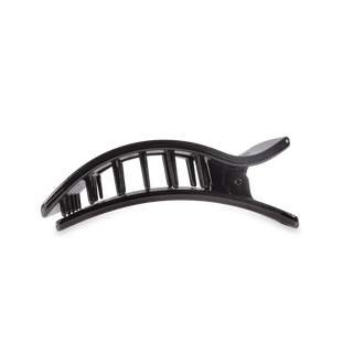 Flat Rectangle Hair Clip | Medium | Jet Black - Just Believe Boutique