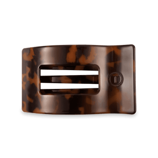 Flat Rectangle Hair Clip | Medium | Tortoise - Just Believe Boutique
