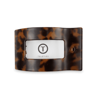 Flat Rectangle Hair Clip | Medium | Tortoise - Just Believe Boutique