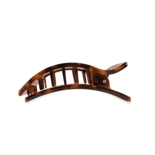 Flat Rectangle Hair Clip | Medium | Tortoise - Just Believe Boutique