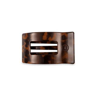 Flat Rectangle Hair Clip | Small | Tortoise - Just Believe Boutique