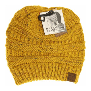 Flecked CC Beanie Tail Beanie - Just Believe Boutique