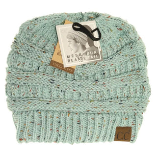 Flecked CC Beanie Tail Beanie - Just Believe Boutique