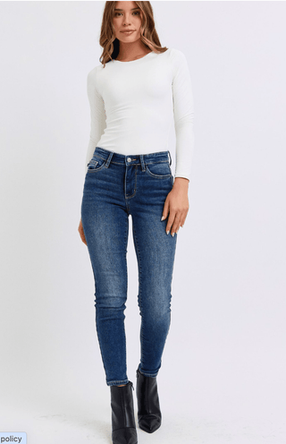 Fleece Judy Blue Denim - Just Believe Boutique