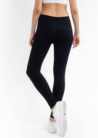 Fleece Lined Leggings: Navy - Just Believe Boutique