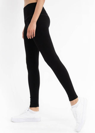 Fleece Lined Leggings: Navy - Just Believe Boutique