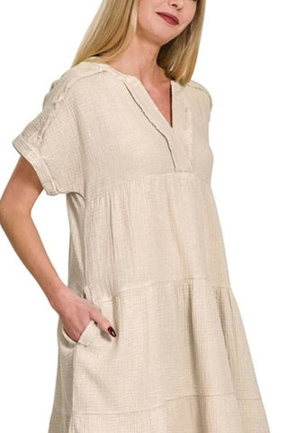Gauze Dress - Just Believe Boutique