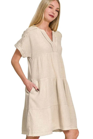 Gauze Dress - Just Believe Boutique