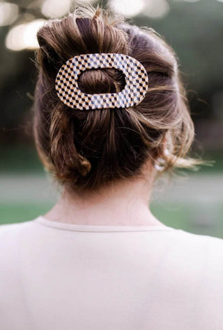 Gone Glamping Small Flat Round Hair Clip - Just Believe Boutique